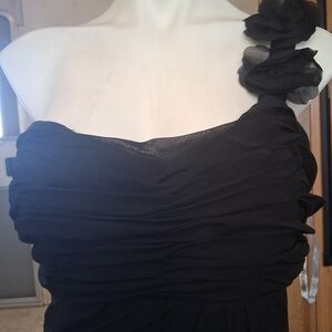 Elegant Black One-Shoulder Dress Jordan Fashion